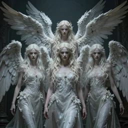biblically accurate angels, full of eyes, Hyper realistic, photorealistic, concept art, horror, eldritch, 8K, concept art, DSLR, filmic, HDR, hyperrealism, Unreal Engine, volumetric lighting, Darkart