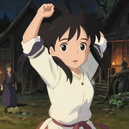 anime visual, portrait of a young female in a medieval village, low light, cute face by ilya kuvshinov, yoh yoshinari, makoto shinkai, dynamic pose, dynamic perspective, cel shaded, flat cel shading mucha, rounded eyes, crisp and sharp, detailed facial features