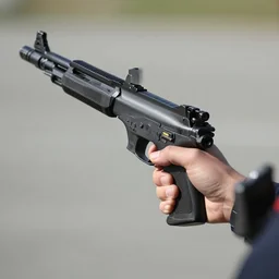 someone with fire arms