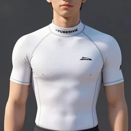 anime digital art torso close up fit young man in stylized white full surfing gear ruan jia, craig mullins, sakimi, ilya kuvshinov, best selling expert art, global illumination volumetric lighting, realistic shading, highly detailed