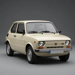 Fiat 126p, high rendering, ultrarealistic, high detalied, artstation,8K
