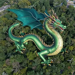 aerial photo of dragon, side shot, by shunji dodo, 8 k resolution, high quality
