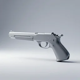 minimalist gun inspired by Tesla, studio lighting, octane render