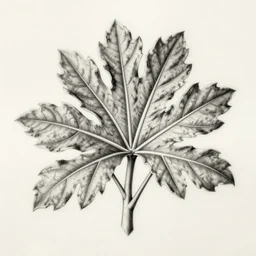 highly detailed engraving of acanthus plant