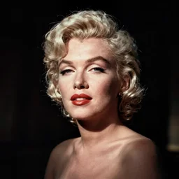 minimalist portait of marilyn monroe