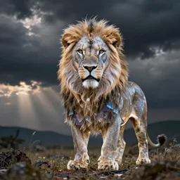 hologram lion