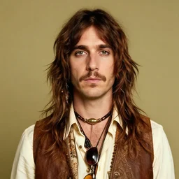 a portrait of a 1 9 6 0 s hippie looking like pewdiepie