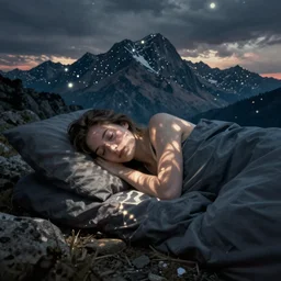 i saw tiny lights and mountainous peaks, i saw your future in my sleep, painted by casey baugh, steve caldwell, gottfried helnwein