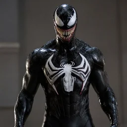 film still of Thomas Haden Church as Eddie Brock wearing Venom costume without headpiece in Spider-man 3 2007, 4k