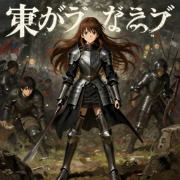 baroque oil painting japanese light novel cover illustration lotr anime key visual full body action shot | young girl black military uniform crusader armour with long flowing brown hair fantasy battlefield scene | symmetrical perfect face fine detail | gapmoe kuudere moody lighting bokeh | trending pixiv fanbox | by greg rutkowski makoto shinkai takashi takeuchi studio ghibli