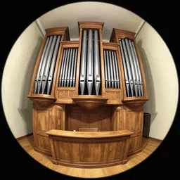 pipe organ 3 d perspective fisheye drawn by hirohiko araki