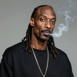 a blunt smoking snoop dogg,