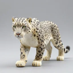 Snow Leopard Made of Latex