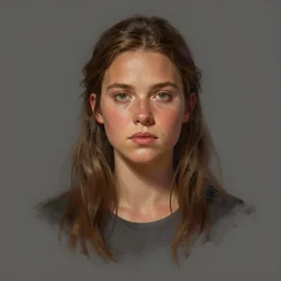 portrait of Amber Midthunder in Prey (2022), highly detailed, centered, solid color background, digital painting, artstation, concept art, smooth, sharp focus, illustration, Jason Edmiston, donato giancola, Joseph Christian Leyendecker, Les Edwards, Ed Repka, WLOP, Artgerm