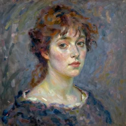 Female Portrait, by by Claude Monet.