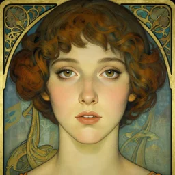an art nouveau, ( streamline moderne ) portrait in the style of anna dittmann and charlie bowater and loish. very large, clear, expressive, and intelligent eyes. symmetrical, centered, ultrasharp focus, dramatic lighting, photorealistic digital matte painting, intricate ultra detailed background.