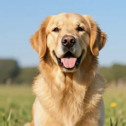 golden retriever, 4k