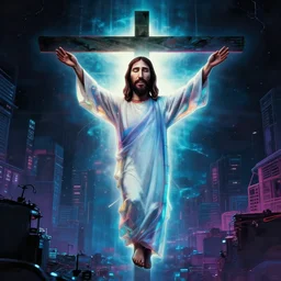 jesus christ synthwave