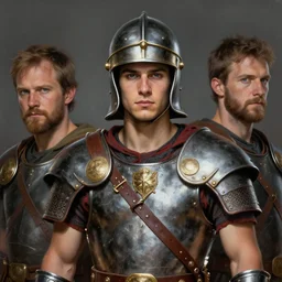 portrait of a handsome young spanish gladiator, art by denys tsiperko and bogdan rezunenko and franz xaver kosler, hyperrealism