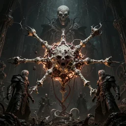 hive mind nexus domain, scorn themed necro sf, intricate artwork masterpiece, ominous, epic, gruesome, dramatic, horror, volumetric lighting, elden ring, by alexey egorov, zdizslaw beksinski, karol bak, brian froud, trending on cgsociety, octane render, 8 k