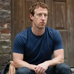 mark zuckerberg as a homeless man, 4 k ultra high detailed