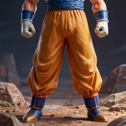 Goku as a Space Marine his pants look like Goku's pants, high detail, octane render