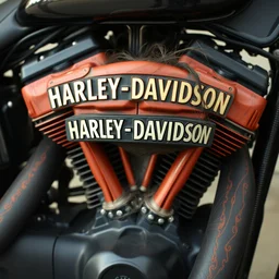a human anatomical harley davidson engine with some hair, photo - real - n 9
