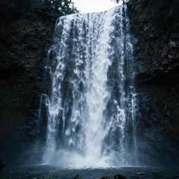 life is a waterfall,, symmetric, dynamics lighting, cinematic,