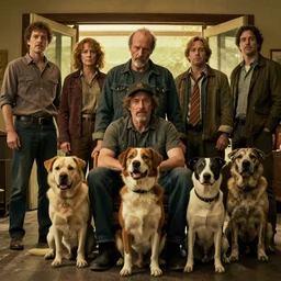 better call saul, casted by cats and dogs as the actors, still movie frame