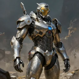 bast cyberpunk armor painting