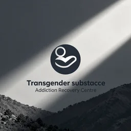 transgender substance addiction recovery center logo, minimalist vector art, professional icon