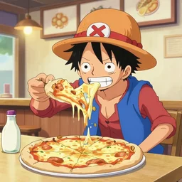 luffy opens a pizzeria