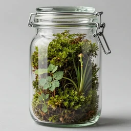 glass jar with very rich and very very very very very very very very very very very very very very very very very very very very very very very beautiful moss inside botanical and zoological scientific illustration, made by Ernst Haecke