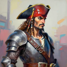 greg manchess portrait painting of partially armored undead pirate captain lechuck as overwatch character, medium shot, asymmetrical, profile picture, organic painting, sunny day, matte painting, bold shapes, hard edges, street art, trending on artstation, by huang guangjian, gil elvgren, ruan jia, greg rutkowski, gaston bussiere