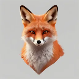 Bust portrait of a humanoid fox, digital art, ArtStation