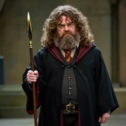 rupert grint as rubeus hagrid