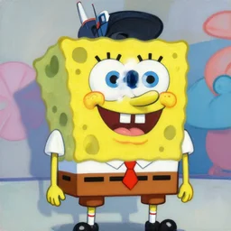 greg manchess portrait painting of spongebob as overwatch character, medium shot, asymmetrical, profile picture, organic painting, sunny day, matte painting, bold shapes, hard edges, street art, trending on artstation, by huang guangjian and gil elvgren and sachin teng