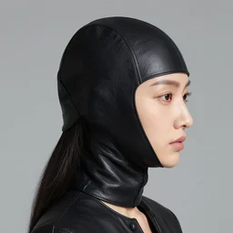 woman in the style of : : 2, leather : : 1,, single head, no double head,