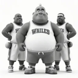 big buff 6 pack Walter edited black and white image