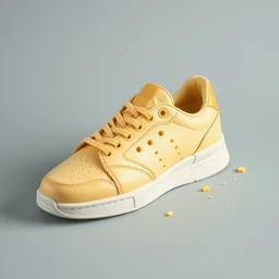 sneaker made of swiss cheese