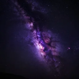 wallpaper of dark universe with purple Milky Way