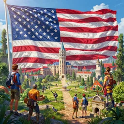 and if america is to be a great nation, this must become true. ultrafine highly detailed hyper colorful illustration, sharp focus, rozalski, craig mullins, federico pelat, unreal engine highly rendered, global illumination, radiant light, intricate and detailed environment
