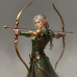 elf archer, intricate, elegant, highly detailed, digital painting, artstation, sharp focus, illustration, karl kopinski , magic the geathering