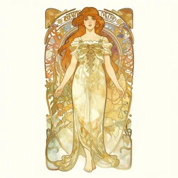 girl standing intricate illustration by krenz cushart, alphonse mucha, artgerm, trending on artstation