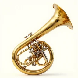 a playing a tuba