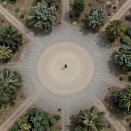 3 d liminal space shot from drone, artwork by tooth wu and wlop and beeple and greg rutkowski, photo - realistic