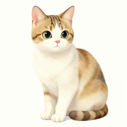 yoshitaka amano illustration of a cat, highly detailed, 4 k
