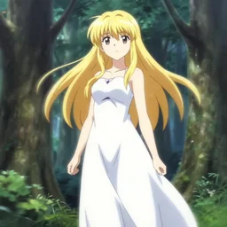 isekai beautiful anime girl hestia danmachi standing in forest. flat face. aesthetic, golden ratio. beautiful lineart, ranking on contest, artstation, soft lighting, artistic pose, character concept, cinematic, motion blur, chromatic abberation. by makoto shinkai
