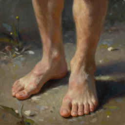 an epic painting feet pics, unreal 5, DAZ, highly detailed, soft focus, brilliant, 4k, trending on artstation,