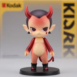 devil as nendoroid, figurine, detailed product photo kodak